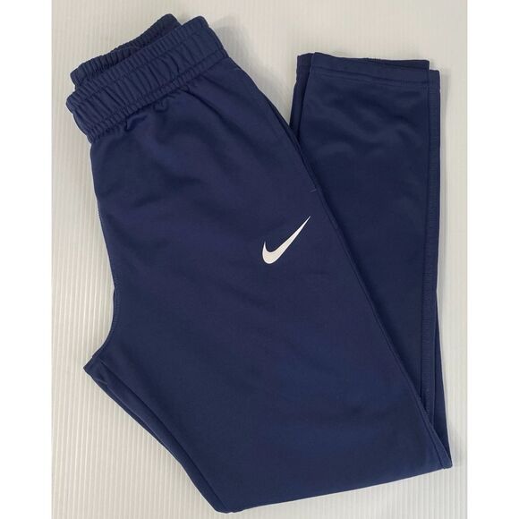 Nike Therma-FIT Joggers Boys Large Blue Athletic Pants Fleece Lined Sweatpants - Picture 3 of 11